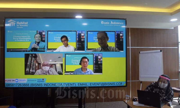 Bisnis Indonesia Bersama Habitat for Humanity Indonesia Gelar Webinar Bahas Progam CSR