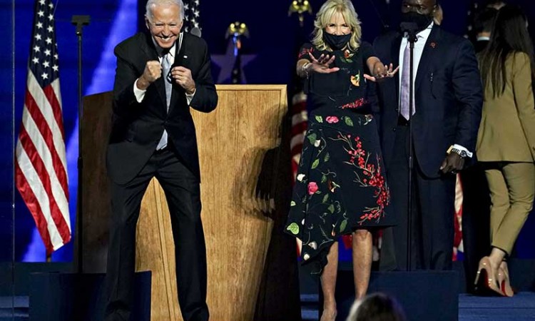 Presiden Amerika Serikat terpilih Joe Biden Tekankan Petingnya Persatuan saat Pidato Kemenangan