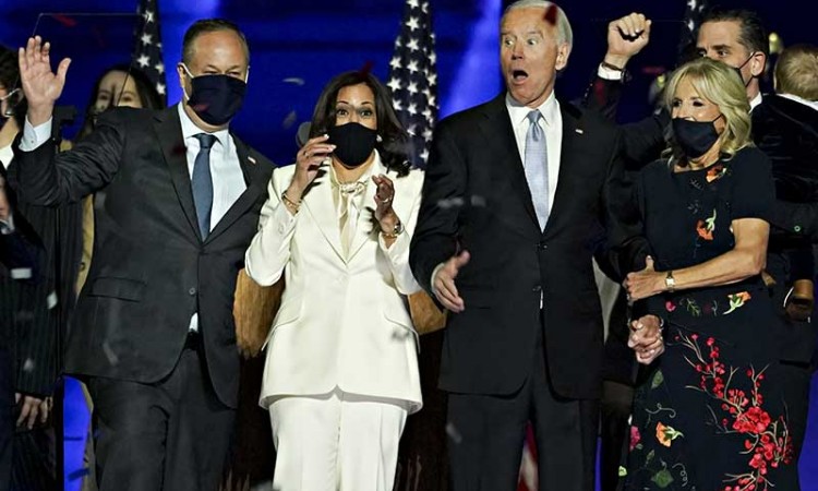 Presiden Amerika Serikat terpilih Joe Biden Tekankan Petingnya Persatuan saat Pidato Kemenangan