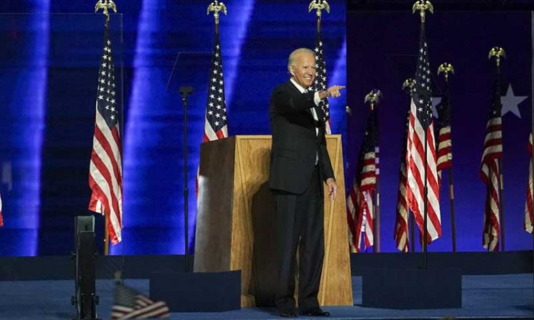 Presiden Amerika Serikat terpilih Joe Biden Tekankan Petingnya Persatuan saat Pidato Kemenangan