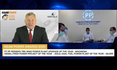 PT PP (Persero) Tbk. Raih Tiga Penghargaan Dalam Ajang Asian Power Awards 2020
