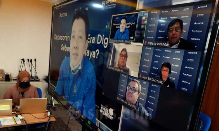 Bisnis Indonesia Bersama Acronis dan Optima Gelar Webinar Terkait Kebocoran Data Di Era Digital