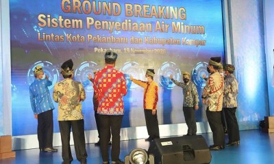 PT PP (Persero) Tbk. Bersama PT PP Infrastruktur Bangun SPAM di Lintas Kota Pekanbaru dan Kabupaten Kampar