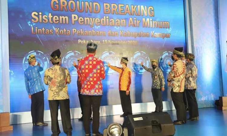 PT PP (Persero) Tbk. Bersama PT PP Infrastruktur Bangun SPAM di Lintas Kota Pekanbaru dan Kabupaten Kampar
