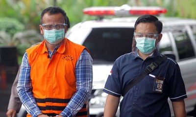 Pakai Rompi Tahanan, Menteri Kelautan dan Perikanan Edhy Prabowo Jalani Pemeriksaan di KPK