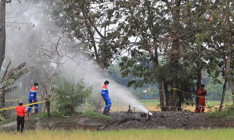 Semburan Gas Liar Terjadi di Indramayu Jawa Barat