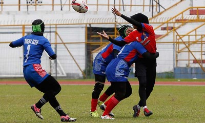  Tim Rugby PON Aceh Gelar Pertandingan Eksebisi Jelang Kejuaran PON