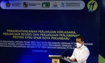 PT PP (Persero) Tbk. Tandatangani Kerja Sama Proyek Pembangunan SPAM Kota Pekanbaru