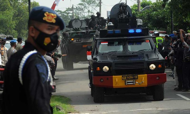 TNI dan Polri Gelah Latihan Bersama di Jawa Tengah