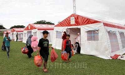 Tenda Covid-19 Untuk Pengungsi Gempa