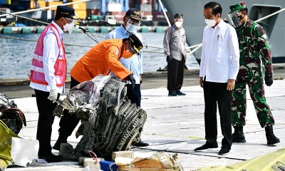 Presiden Tinjau Posko Darurat Evakuasi Sriwijaya Air SJ-182