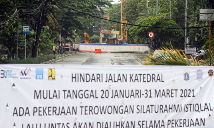 Jalan Katerdal Ditutup Mulai 20 Januari Karena Proyek Terowongan Silatuhrahmi