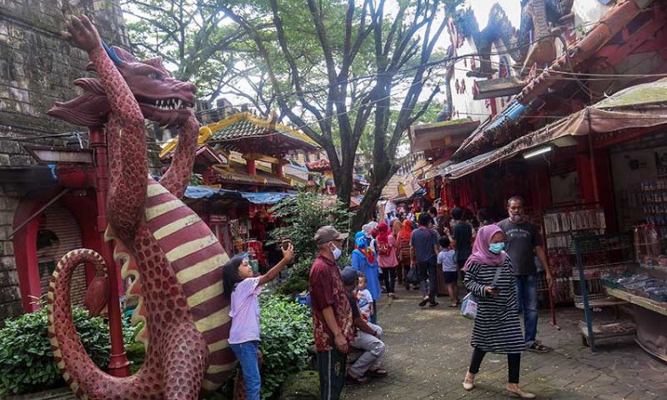 Libur Imlek, Kawasan Wisata Kampung Cina di Cibubur Sepi