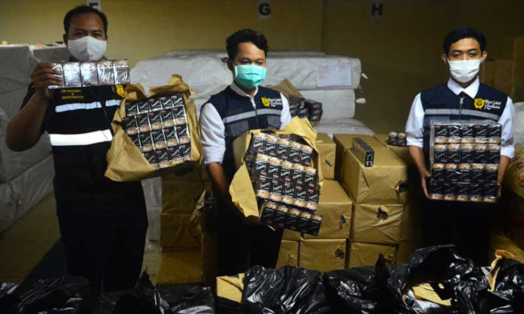 Bea Cukai Kudus, Jawa Tengah Berhasil Amankan Rokok Ilegal Sebnyak 1,2 Juta Batang
