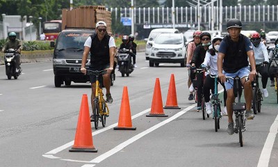Warga Yang Bersepeda di Luar Jalur Sepeda Akan Didena Rp100 Ribu