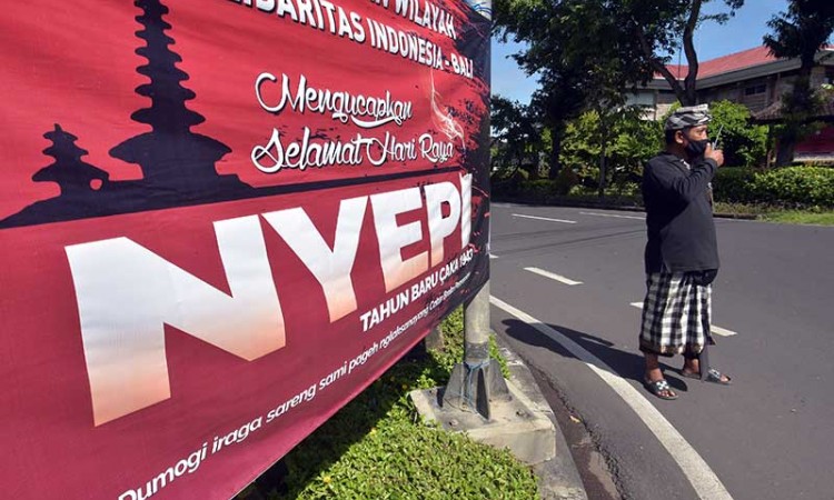 Susana Peringatan Hari Raya Nyepi Tahun Saka 1943 di Denpasar