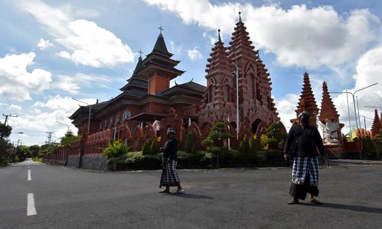 Susana Peringatan Hari Raya Nyepi Tahun Saka 1943 di Denpasar