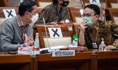 Mendag Muhammad Lutfi Bahas RUU Tentang Persetujuan Kemitraan Ekonomi Kreatif Indonesia Dengan Negara-Negara EFTA saat Raker Dengan Komisi VI DPR RI