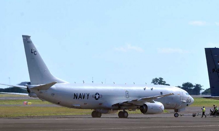 Pesawat P-8 Poseidon US Navy Bantu Lakukan Pencarian KRI Nanggala 402