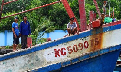 KKP Tangkap Kapal Ikan Asing Ilegal Berbendera Vietnam di Laut Natuna Utara 