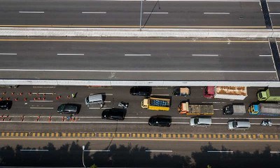 Ratusan Kendaraan Dipaksa Putar Balik di Gerbang Tol Cikarang Barat Saat Operasi Ketupat Jaya 2021