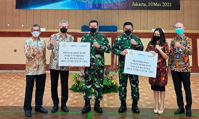 Bank Mandiri Berikan 30.000 Paket Sembako Untuk TNI AL