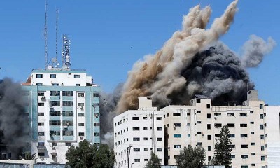 Detik-Detik Pengeboman Gedung Al Jazeera oleh Tentara Israel