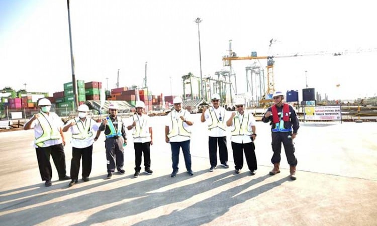 Manajemen PT PP (Persero) Tbk. Lakukan Kunjungan Kerja Ke Proyek Maritime Towerdan Pelabuhan Petikemas Kalibaru