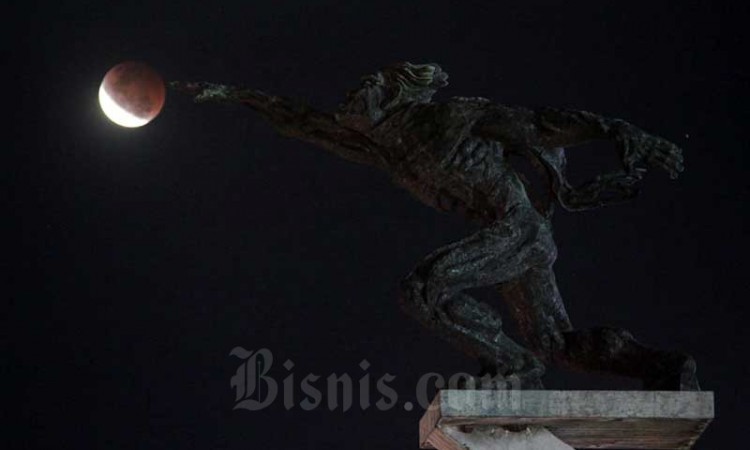 Keindahan Gerhana Bulan Total Super Blood Moon