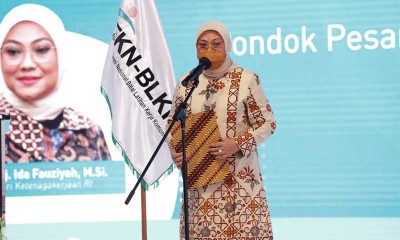 Menaker Ida Fauziyah Lantik Pengurus Forum BLK