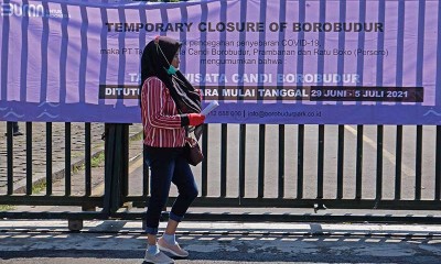 Tekan Penyebaran Covid-19, Kawasan Wisata Candi Borobudur Ditutup Sementara