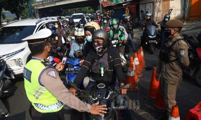 Polisi Lakukan Penyekatan di 63 Titik Wilayah di Jadetabek Selama PPKM Darurat