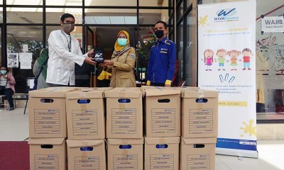WOM Finance Berikan 3.000 Paket Donasi Untuk Anak-Anak