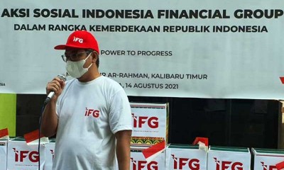 Peringati HUT RI ke 76, IFG Bagikan 100 Paket Sembako di Kampung Nelayan