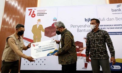 Bank BJB Bagikan Paket Sembako Kepada Masyarakat Yang Terdampak Covid-19