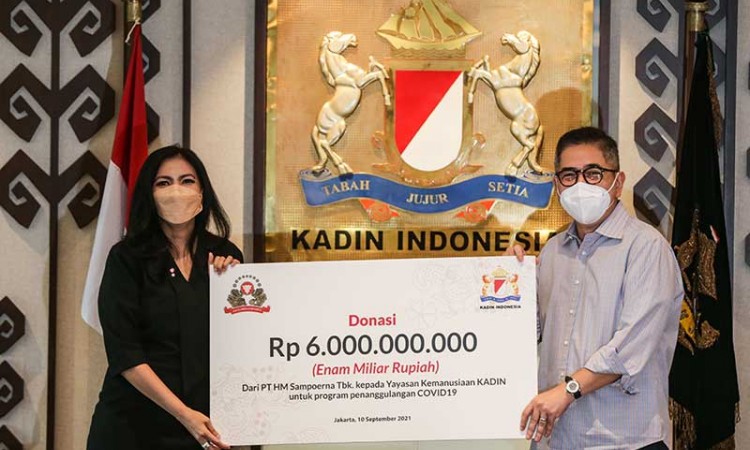 PT HM Sampoerna Tbk. Berikan Donasi Kepada Kadin Senilai Rp6 Miliar