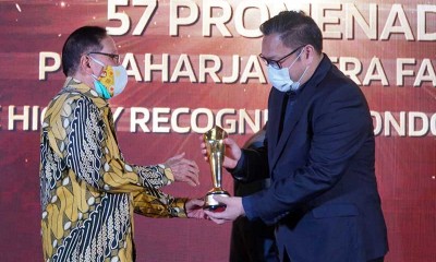 Fifty Seven Promenade Yang Kembangkan PT Intiland Development Tbk. Mendapatkan Penghargaan The Highly Recodnized Condo in Jakarta