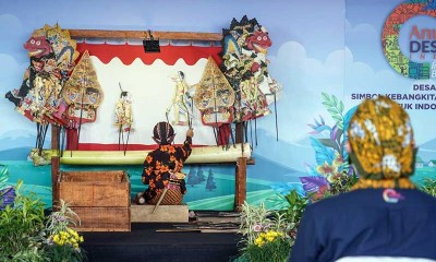 Kunjungi Desa Wisata Rejowinangun, Menparekraf Sandiaga Uno Disambut Pertunjukan Wayang Kuit
