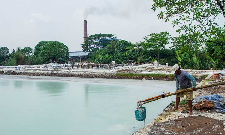Lahan Pengolahan Limbah Tepung di Jawa Barat
