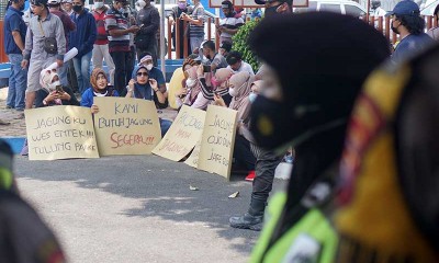Peternak di Jawa Timur Gelar Unjuk Rasa Menagih Janji Pemerintah Terkait Penyediaan Jagung Dengan Harga Wajar