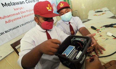 Siswa SD di Klaten Membuat Mesin Pembuat Ozon