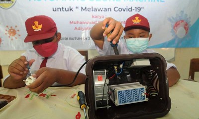 Siswa SD di Klaten Membuat Mesin Pembuat Ozon