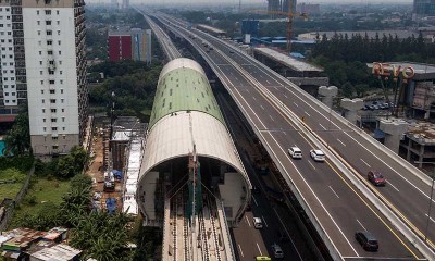 Progres Pembangunan Prasana LRT Jabodebek Telah Mencapai 87,54 Persen 