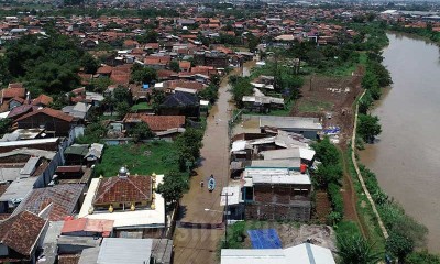 Sungai Citarum Meluap, Bandung Selatan Terendam Banjir