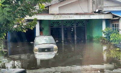 Banjir di Sintang Kalimantan Barat Belum Surut