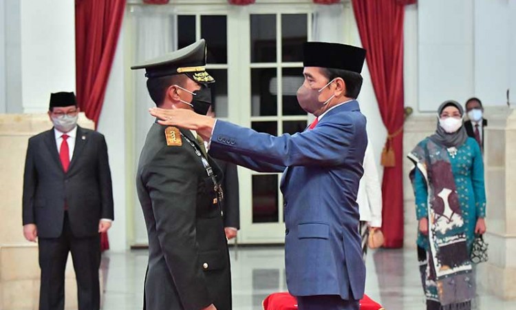 Presiden Joko Widodo Lantik Jenderal TNI Andika Perkasa Jadi Panglima TNI