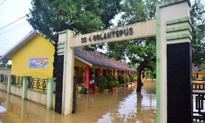 Tanggul Sungai di Kudus Jawa Tengah Jebol, Ratusan Rumah Terendam Banjir