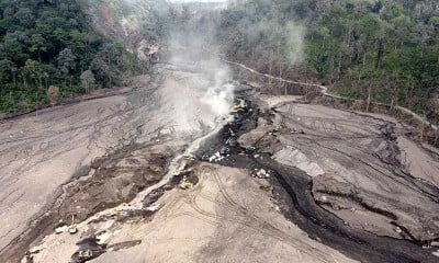 Erupsi Gunung Semeru Mengakibatkan Sendimentasi Sungai Naik