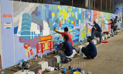 Ratusan Seniman Ikut Lomba Mural di Kota Tangerang