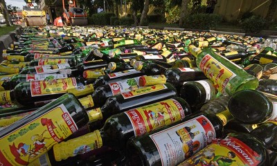 Jelang Tahun Baru, Polda Banten Musnahkan 22.900 Botol Miras Ilegal